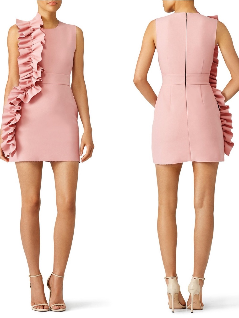 MSGM Pink Ruffle Mini Dress size 4